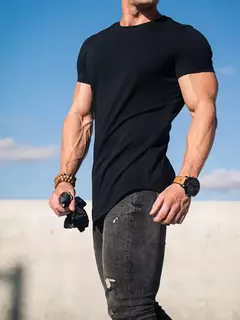 Camiseta masculina de algodão manga curta, musculação, Athleisure, treino, camisa esportiva de ginástica, tops de alta qualidade, verão - Wolf Magazine