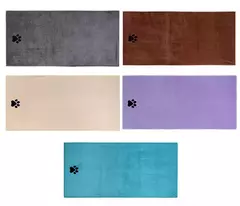 Toalha de banho de microfibra para animais de estimação, 35*75cm/50*100cm, bordada, super macia, absorvente, gato para cães, cobertor, suprimentos de aliciamento na internet