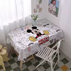 Toalha De Mesa Mickey Mouse Dos Desenhos Animados Da Disney Para Crianças, Mesa De Jantar Americana, Toalha De Mesa De Café Retro, Toalha De Mesa Quadrada
