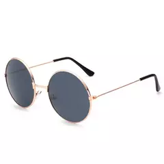 FOENIXSONG-Óculos de Sol Gradiente Redondo para Homens e Mulheres, Pilot Sunglasses, Fashion