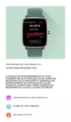 Amazfit-GTS 2 Mini Smartwatch para homens e mulheres, relógio esportivo à prova d'água, monitor de sono, display 68 + modos esportivos, presente na internet