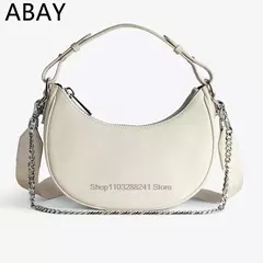 Decoração Metal Chain Strap PU Envelope Handbag para Mulheres, Designer de Luxo Crossbody Bags, Couro 2 Cadeia, Senhoras - Wolf Magazine