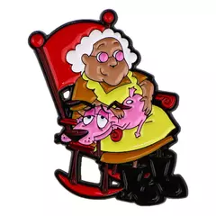 Covarde herói cães esmalte pinos anime figuras emblemas broche de lapela de metal para mochilas broches moda jóias acessórios presentes na internet