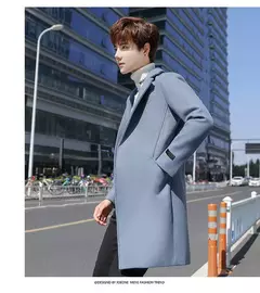 Imagem do Casacos de inverno slim fit masculinos, casacos de inverno, casual negócios, casacos longos, marca