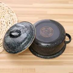Conjunto de panelas antiaderentes para cozinha, utensílios de cozinha, panelas e panelas, esmalte esmaltado, Morningel, 5PCs por conjunto na internet