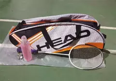 Saco De Raquetes De Tênis De Cabeça, Mochila De Grande Capacidade, Badminton Gymbag, Saco De Raquete De Squash com Sapatos Separados, 3-6 Peças - Wolf Magazine