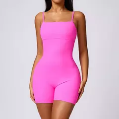 Imagem do Macacão feminino de ioga, macacão esportivo, academia fitness, macacão de treino, regata, shorts, conjunto bodysuit, camisola, primavera, verão, 2022