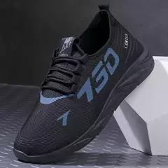 Calçados esportivos casuais masculinos, calçados esportivos leves, tênis de corrida pretos de malha respirável ao ar livre branco, tênis de corrida esportivo sh na internet