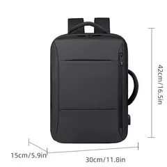 Mochila impermeável de grande capacidade para homens Carregamento USB Bagpack para laptop masculino Mochila de viagem de negócios - Wolf Magazine
