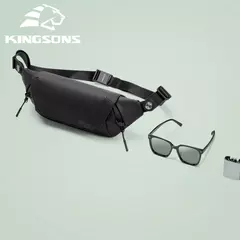 Imagem do Kingons-Bolsa de ombro crossbody impermeável, bolsas simples, hip-hop, minimalista superior, bolsa de peito legal, moda