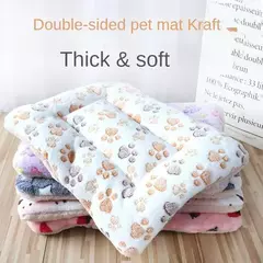 Dupla face pet esteira esteiras de pelúcia curta cama de dormir para gatos cães pequenos bonito almofada para animais de estimação cobertor quente gatinho almofada gato sofá cama