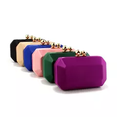 Mulheres Cetim Sacos de Noite, Bolsas de Corrente Metálica, Senhora Porta-Vestido, Bolsa Glitter, Brida Elegante, Festa, Casamento, Luxo, Moda