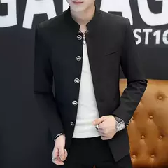 Jaqueta de negócios estilo chinês masculina, terno fino, casual, high-end, simples, elegante moda, festa, compras, cavalheiro, alta qualidade, 2022 na internet