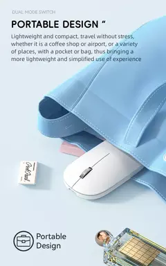 2.4g mouse sem fio tipo-c recarregável bluetooth mouse 1600dpi silencioso clique portátil jogo de escritório ratos sem ruído para computador portátil - Wolf Magazine