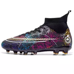 Imagem do Botas longas de futebol para homens, grama infantil, TF, FG Training Soccer Shoes, tênis esportivos profissionais, tênis de futebol ao ar livre