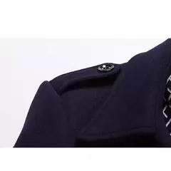 Inverno casacos de lã masculina nova moda meio longo cachecol gola de algodão acolchoado grosso quente casaco de lã masculino trench coat M-5Xl na internet