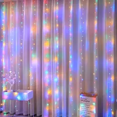 LED String Lights Curtain Light, Fairy Lights, Jardim, guirlanda, decoração do casamento, presente de Natal, novo, 2023