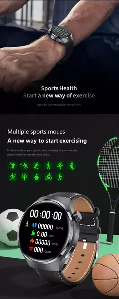 Imagem do Huawei Watch 4 Pro Smartwatch para Homens, Tela HD, 360x360, Frequência Cardíaca, Chamada Bluetooth, IP68 Impermeável, Açúcar no Sangue, Novo