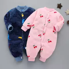 Macacão de flanela macia para bebê recém-nascido, jaqueta infantil para meninas e meninos, macacão de bebê, roupas de primavera e inverno, 0-18 meses - Wolf Magazine