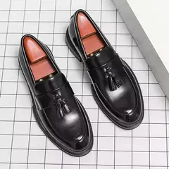 Mocassins macios masculinos, sapatos de couro borla, sapatilha de condução, marca de luxo, plus size, 46, alta qualidade, moda - comprar online
