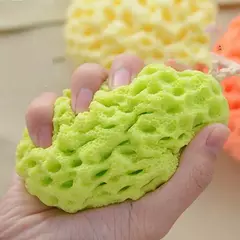 Honeycomb Shape Bath Sponge do bebê recém-nascido, Kids Massage Brushes, Shower Esfoliante, Body Face Cleaning, Scrubber, Newest, 1Pc - comprar online