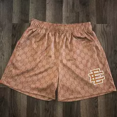 Edalson-shorts estampados florais clássicos para homens, shorts básicos de malha para academia, basquete, praia, novo design de verão - Wolf Magazine