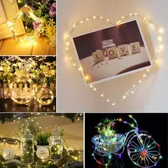 Impermeável cobre fio LED String Lights, Solar Power Lamp, jardim ao ar livre, casamento, festa de Natal, guirlanda, fada, 100 na internet