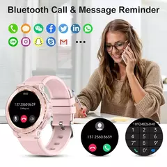 MELANDA-Sport Smart Watch para Mulheres, Chamada Bluetooth, IP68 Impermeável, Rastreador De Fitness, Monitoramento De Saúde, IOS, Android, MK60 na internet