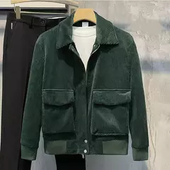 Jaquetas masculinas de veludo, tops da moda, versão coreana, roupas da moda, primavera e outono - Wolf Magazine