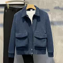 Jaquetas masculinas de veludo, tops da moda, versão coreana, roupas da moda, primavera e outono - comprar online