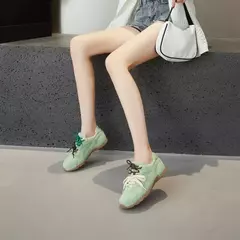 Aiyuqi tênis feminino novo couro genuíno retro alemão sapatos de treinamento feminino inverno veludo pele plana sapatos casuais na internet