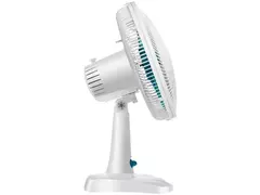 Ventilador de Mesa Ultra V-UT-30-01 30cm 6 Pás 3 Velocidades Branco e Azul - 220V