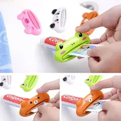 Dispensador plástico fácil do dentífrico para o banheiro home, espremedor animal do dentífrico, suporte do rolamento, tubo da pasta do dente, 1 Pc - loja online