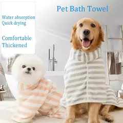 Toalha de banho macia e confortável para animais de estimação, roupão absorvente para animais de estimação, secagem rápida para cães grandes e pequenos - comprar online