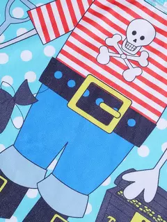 Xaile encapuzado dos desenhos animados aleatórios infantis, robe longo do menino, toalha de praia, maiô, 1pc