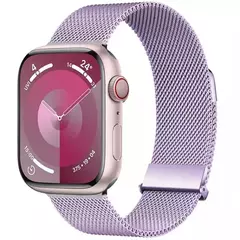 Correia para Apple Watch Band, Pulseira Milanese, Cinto de Metal, 45mm, 44mm, 42mm, Ultra 49mm, 38mm, 40mm, 41mm, iWatch Series 9, 8, 7, 6, 5, 3, SE na internet