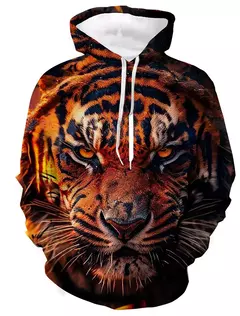 Capuz de manga comprida masculino, moletom com capuz, impressão 3D, bolso frontal, streetwear, moda primavera, novo - loja online