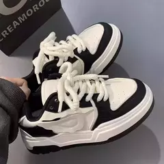 Imagem do Sapatos de skate feminino vulcanizado Kawaii, tênis plataforma casual, estilo universitário, tendência coreana, designer de marca