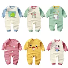 0-2 idade roupas de bebê dos desenhos animados manga longa roupas de escalada primavera outono recém-nascido roupa interior macacão infantil bodysuits pijamas