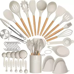 Silicone utensílio conjunto com suporte, 36pcs - comprar online