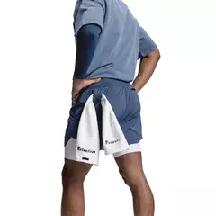 Calções esportivos masculinos de deck duplo, secagem rápida, moletom de corrida muscular, 2 em 1, treino de fitness, verão - Wolf Magazine