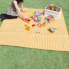 Impermeável e à prova de umidade portátil Tent Dormir Mat, Outdoor Camping Mat, Praia Piquenique Mat, Double-Sided filme de alumínio - loja online