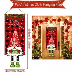 Imagem do Decoração de Natal Bandeira Bandeira Pendurada Porta, Enfeites, Presentes de Natal, Decoração de Ano Novo, 2025, 2025