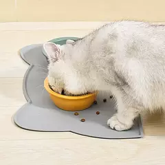 Tapete de Silicone portátil para Pet, impermeável, antiderrapante, tapetes, cão e gato Placemat, alimentador de cachorros, acessórios para animais na internet