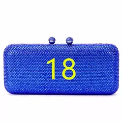 Rhinestone Clutch Bag para Mulheres, Evening Bag, Dinner Bag, Diamante, Pedra, Cristal, Festa de Casamento, Presente de Natal, Luxo mais recente - Wolf Magazine