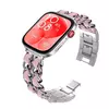 Pulseira de metal e couro para relógio Huawei, pulseira de reposição smartwatch, pulseira para mulheres, pulseira Correa