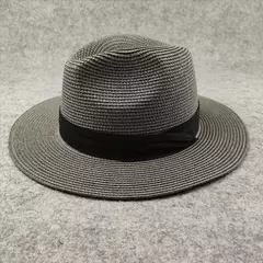 Chapéu de palha panaman cabeça grande masculino, chapéu de tecido dobrável, chapéu top jazz, proteção solar, sombreamento solar, tamanho grande, 63cm - Wolf Magazine
