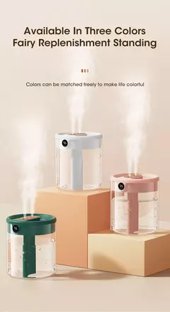 Niye-2L Umidificador de ar duplo, exibição de umidade, grande capacidade, aroma, difusor de óleo essencial para quarto, venda quente