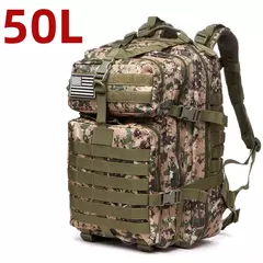 Impermeável Tactical Sports Bag, mochila de nylon resistente, mochilas ao ar livre para Trekking, pesca, caça, camping, caminhadas, 25L, 50L - loja online
