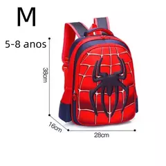 Mochila de Nylon Impermeável Rei Aranha para Crianças, Grande Capacidade, 2 a 16 Anos na internet